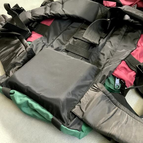 RIDGEWAY by Kelty Hiking Travel Internal Backpack Burgundy Green Up to 48" Waist - Picture 8 of 16